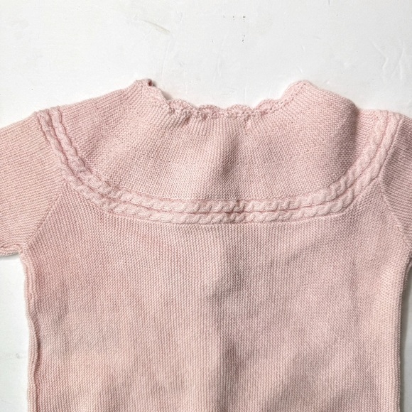 NWT TARTINE ET CHOCOLATE Pink Baby Girl Cardigan Sweater Cotton Cashmere Size 6M - Picture 12 of 15